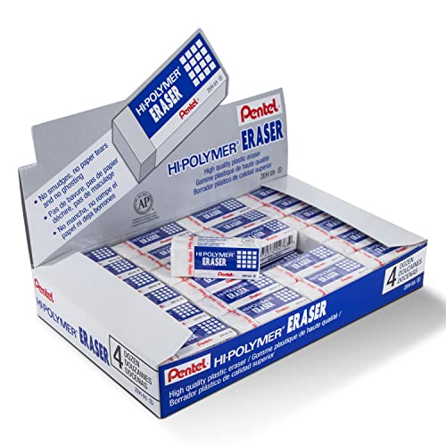 Pentel Hi-Polymer Block Eraser, Small, Box of 48 (ZEH-05) - Image 1