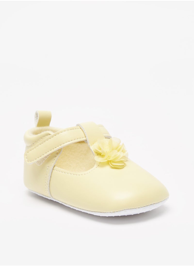 Flora Bella By Shoexpress - Girls Floral Accented Booties with Hook and Loop Closure - Image 1