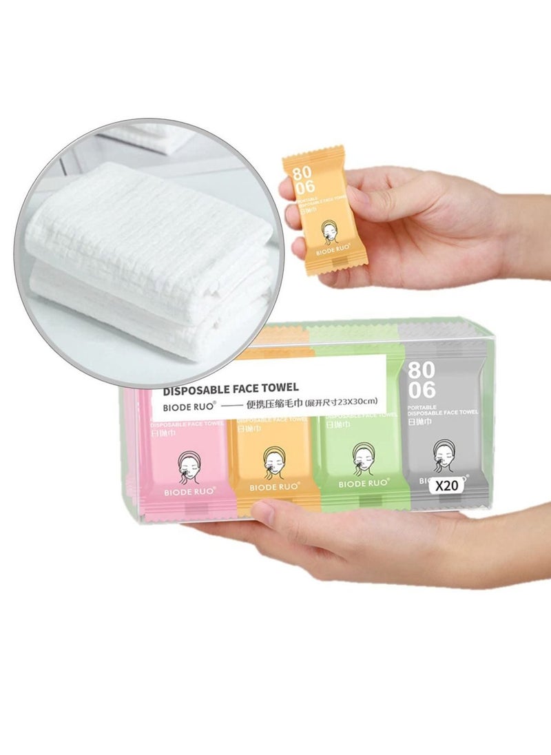 Y&D Compressed Towel, Pure Cotton Thickened Disposable Face Travel, and Camping Emergency Soft Convenient Durable, Suitable for Home、 Hotel Outdoor Use (20 Pcs)  - Image 1