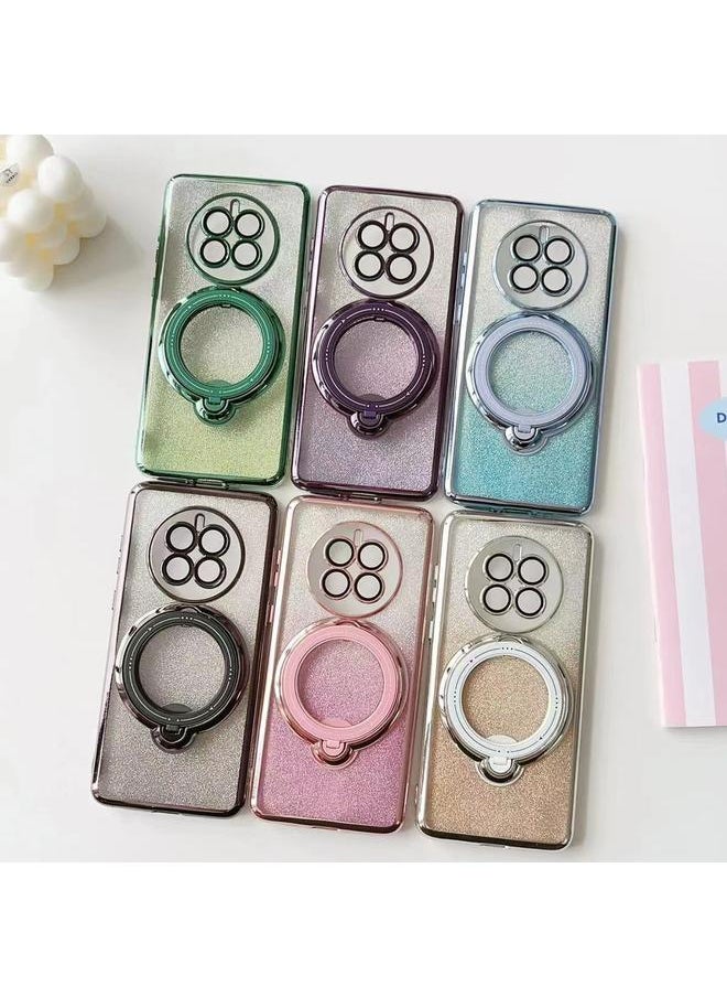 Zaboon - Case For Huawei Mate 60 Pro Rotation MagSafe Holder Gradient Glitter TPU Phone Case - Image 1