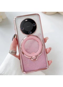 Case For Huawei Mate 60 Pro Rotation MagSafe Holder Gradient Glitter TPU Phone Case