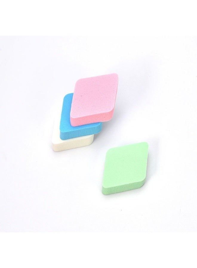 Ucanbe 4Pcs Rhombus Makeup Sponges – Multi-Color Thick Hydrophilic Puff Set, Dual-Use Dry & Wet Beauty Blenders for Foundation & Powder - Image 5