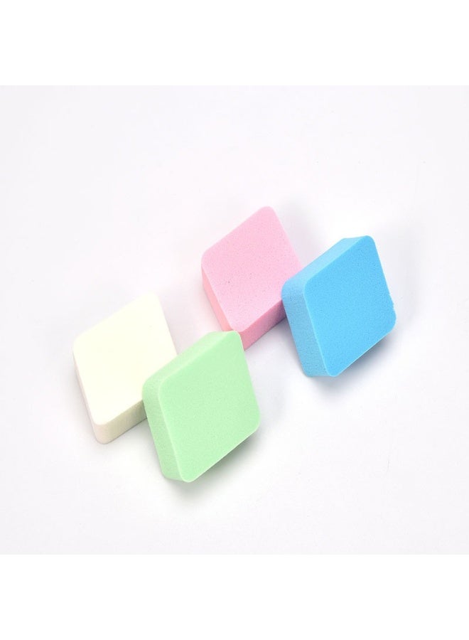 Ucanbe 4Pcs Rhombus Makeup Sponges – Multi-Color Thick Hydrophilic Puff Set, Dual-Use Dry & Wet Beauty Blenders for Foundation & Powder - Image 3