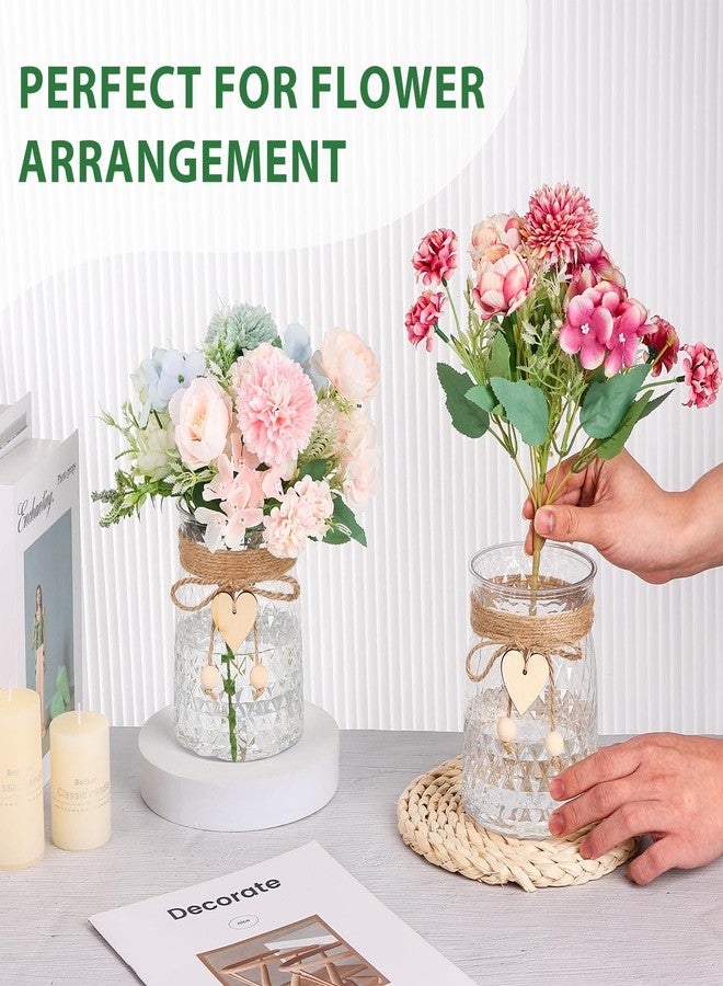 AORSOR Bud Vase Set of 6 Vases for Centerpieces Plastic Small Flower Clear Bud Vases in Bulk Mini Ribbed Vases for Wedding Table Decorations Birthday Party Home Decor Housewarming Gift - Image 3