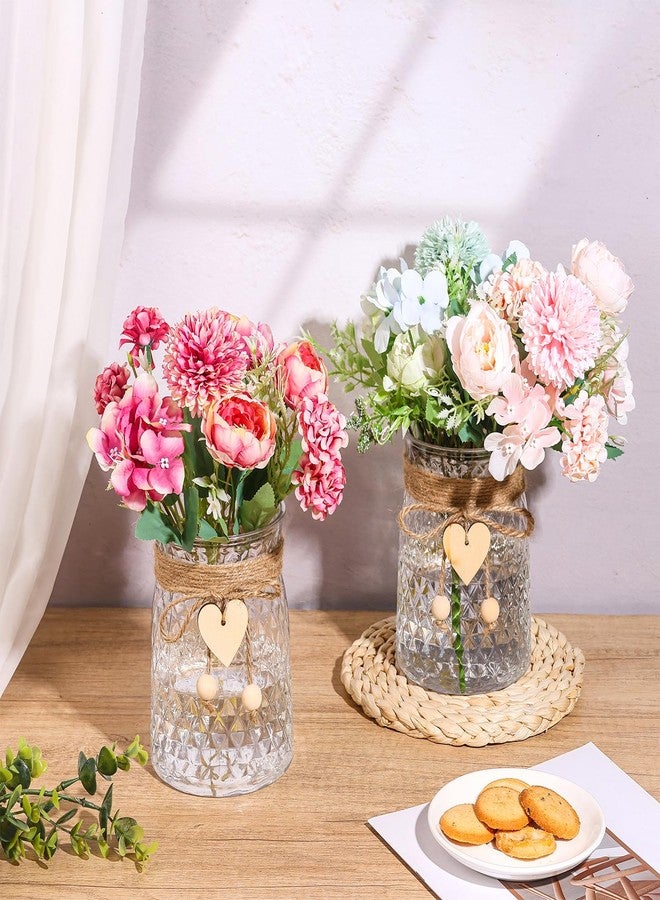 AORSOR Bud Vase Set of 6 Vases for Centerpieces Plastic Small Flower Clear Bud Vases in Bulk Mini Ribbed Vases for Wedding Table Decorations Birthday Party Home Decor Housewarming Gift - Image 4