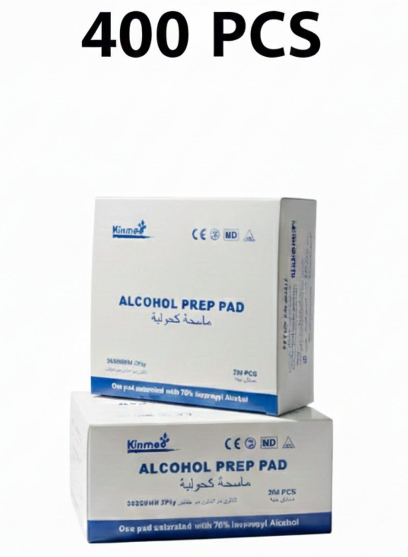كينميد مسحات كحولية طبية, عبوتين مكونة 400قطعة - Image 1