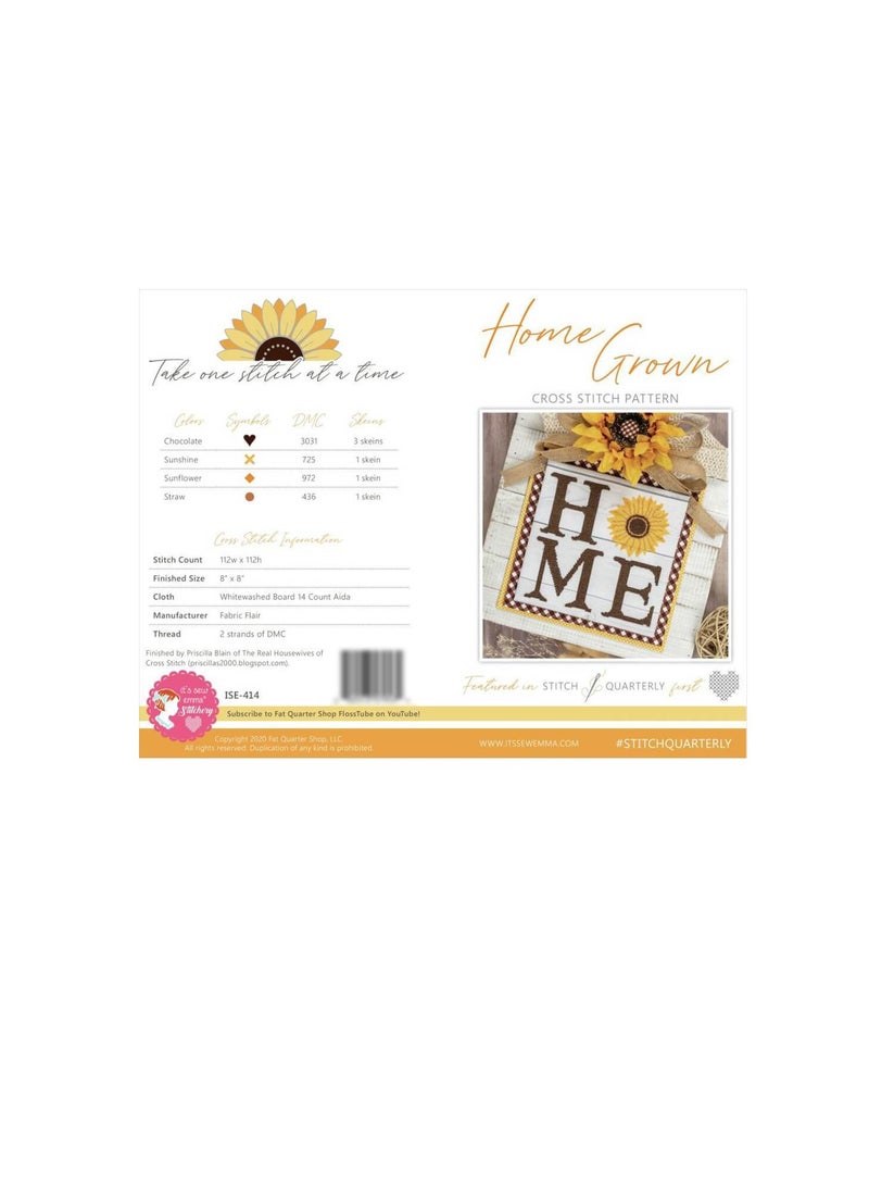 It's Sew Emma Cross Stitch Pattern - Image 1