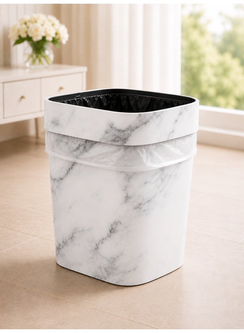 ALMUFARREJ 10L Elegant Waste Bin – Versatile & Stylish Design for Bedroom, Bathroom, Office & Kitchen - Image 1
