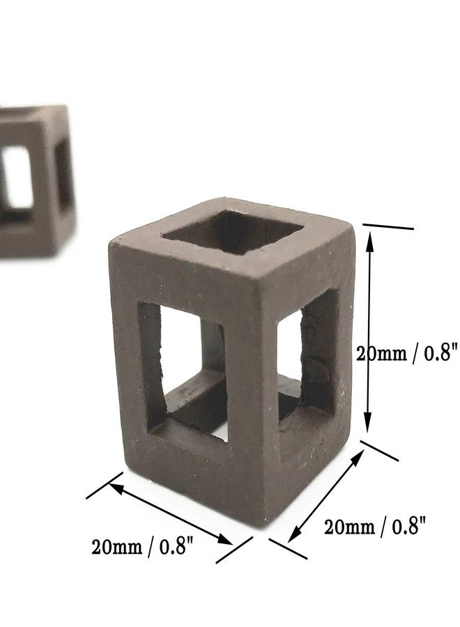 XMHF Ceramic Aquarium Small Fish Shrimp Crayfish Breeding Cube Block Shelter 5 Pcs - Image 3
