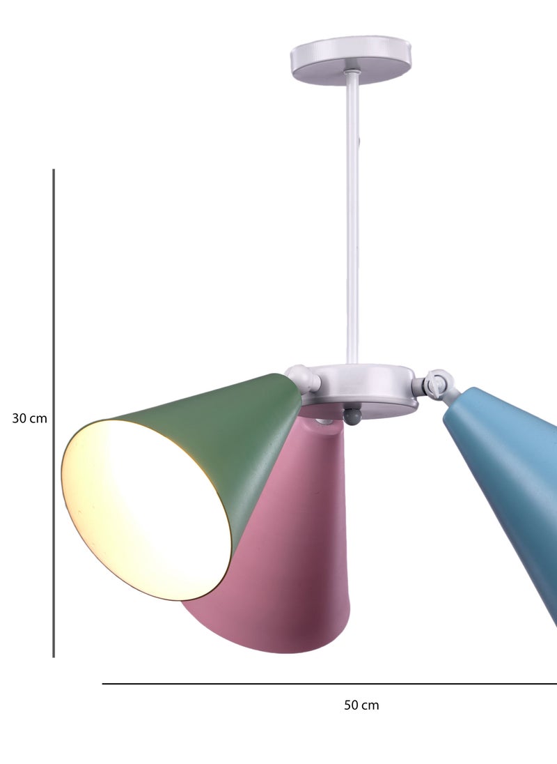 نجفة شوب نجفه مودرن ثلاثيه متعدده الالوان -MMC395  - Image 2