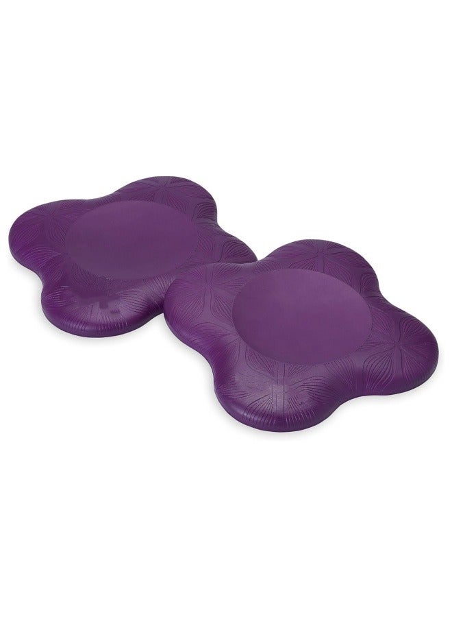Yoga Knee Pads (Set of 2) - Yoga Props and Accessories for Women/Men Cushions Knees and Elbows for Fitness, Travel, Meditation, Kneeling, Balance, Floor, Pilates Purple - Image 2
