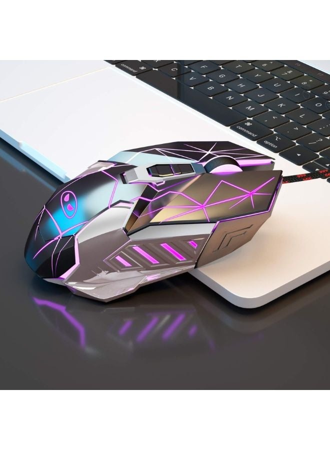 MageGee Gaming Mouse Wired G10, 7 Colors Breathing LED Backlit Black Gaming Mouse, 6 Adjustable DPI (up to 3200 DPI), Ergonomic Optical Computer Mouse with 7 Buttons for Windows - Image 2