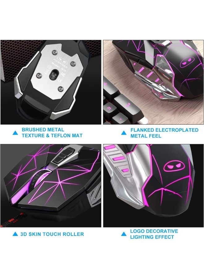 MageGee Gaming Mouse Wired G10, 7 Colors Breathing LED Backlit Black Gaming Mouse, 6 Adjustable DPI (up to 3200 DPI), Ergonomic Optical Computer Mouse with 7 Buttons for Windows - Image 5