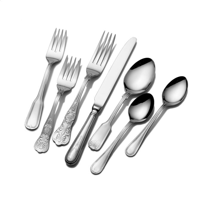 T7490090 HOTEL 90PIECE 1810 STAINLESS STEEL FLATWARE SET SERVICE FOR 12