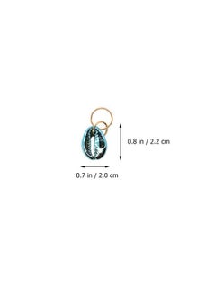 EXCEART Xceart 13Pcs Dreadlock Ring Charms Beach Shell Conch Style Hair Braid Rings Decorative Dreadlock Braiding Hair Jewelry Beads Charms For Women Men Dreadlock Accessories  - Image 3