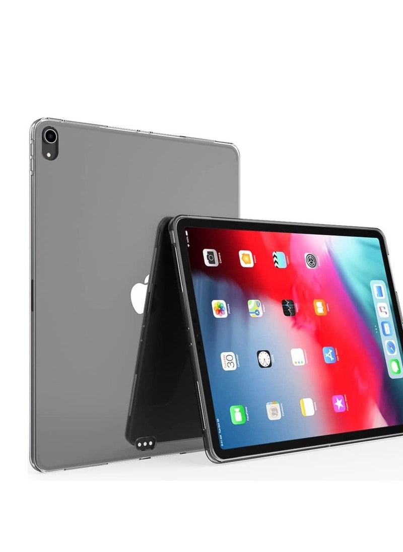 iPad Pro 12.9 inch Clear Case 2018,  Slim Design Flexible Soft TPU Protective Cover for iPad Pro 12.9" 2018 3rd Generation (Model: A1876/A2014/A1895/A1895) Tablet, Transparent - Image 1