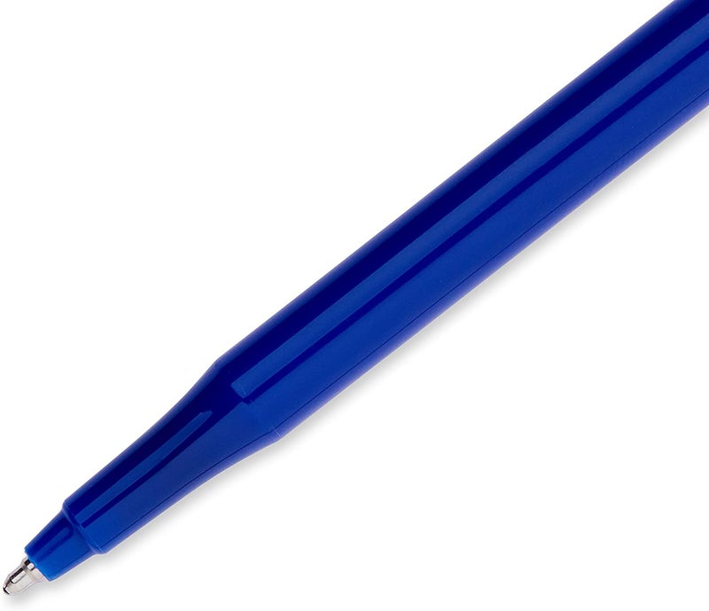 Papermate EraserMate Erasable Pen, Medium Point, Blue, Box of 12 - Image 2