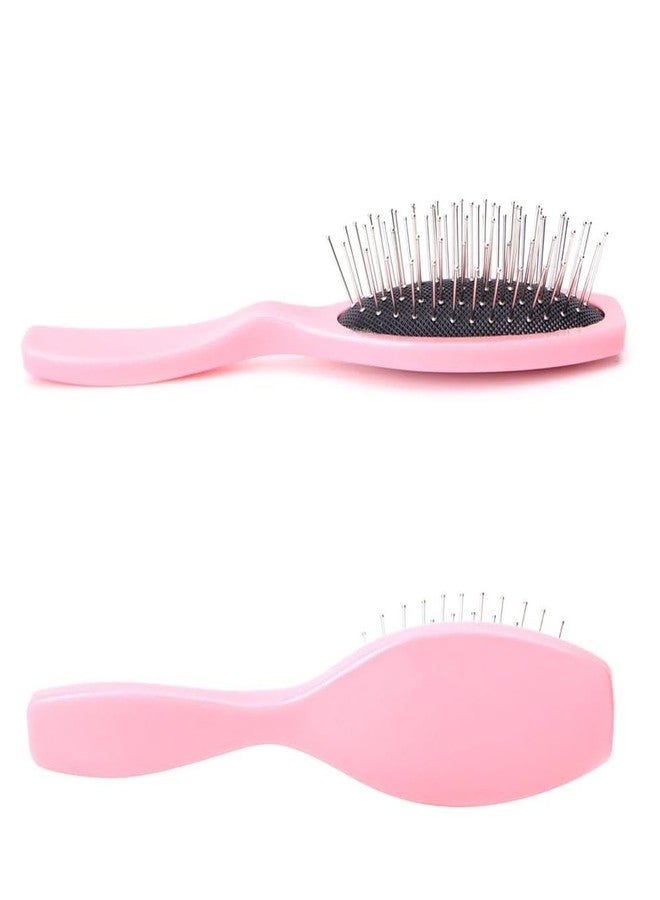 VIVIAN Classic Cushion Hair Brush, Anti-static ball tips, for Grooming, Straightening, Detangling Hair (Pink) - Image 1