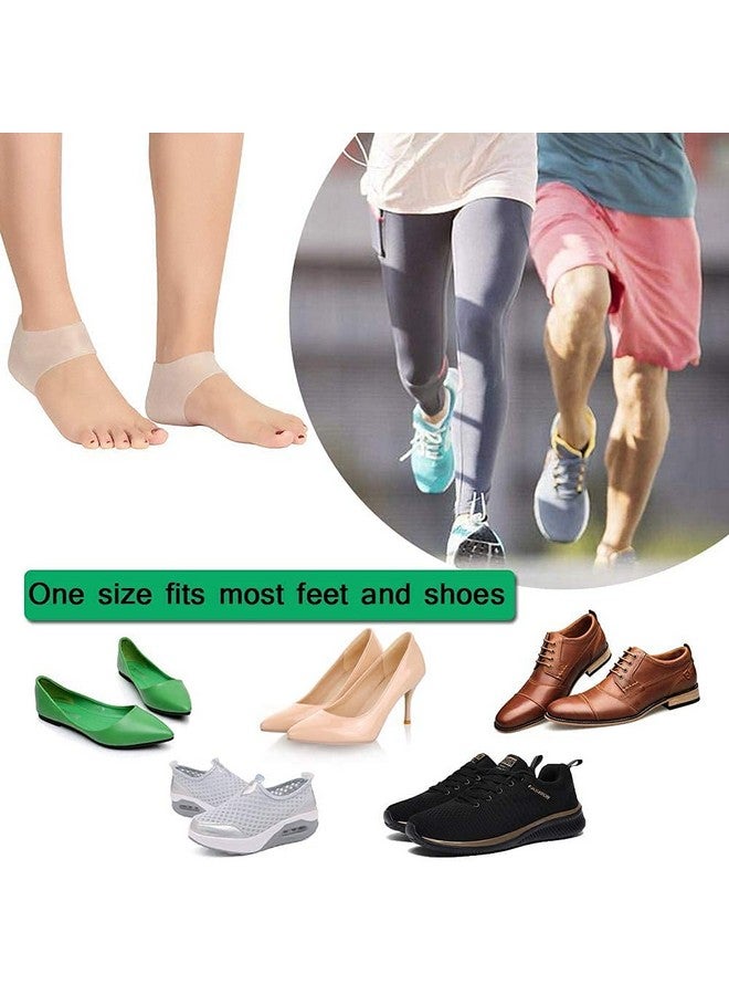 EPISKEY® Anti Heel Silicone Heel Anti Crack Vented Moisturizing Silicone Gel Heel Socks for Swelling, Pain Relief, Foot Care Ankle Support Pad (Skin Color) Silicon Heel Pad For Men & Women (HLF_HEEL) - Image 5