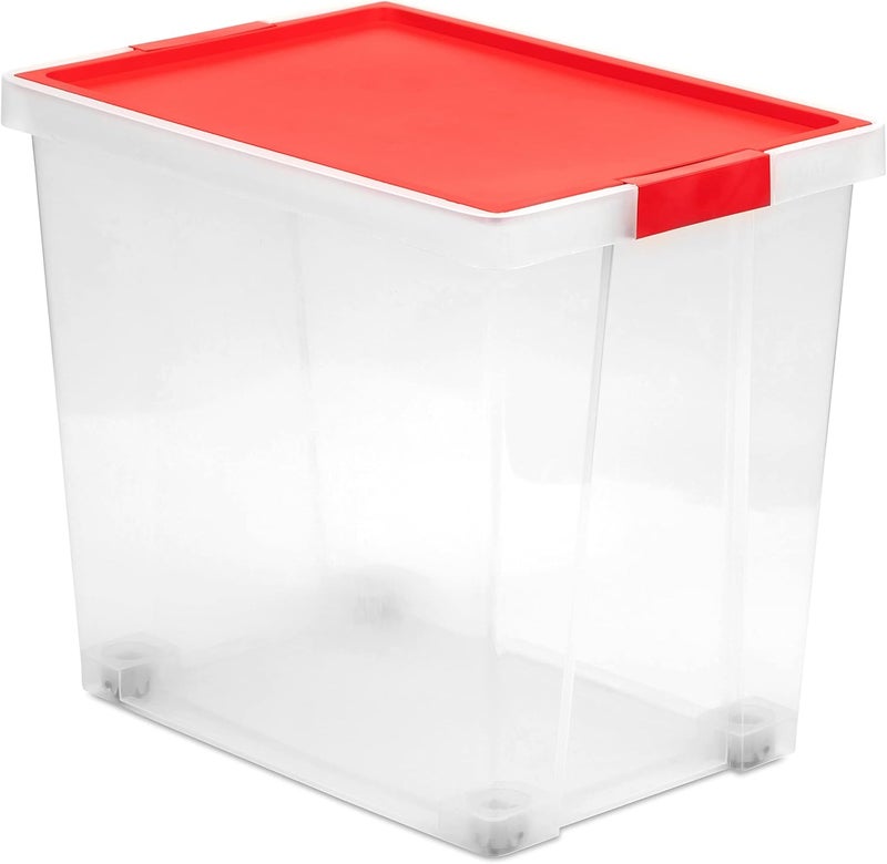 Tatay 60L Storage Box with Lid and Wheels - Image 1