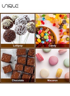 Unique Foil Candy Wrappers, 300 Pieces 3.9*3.9 inches Golden Aluminium Foil Candy Wrappers Square Chocolate Molds Sugar Tin Foil Wrappers for DIY Candy Chocolate Packaging by Party Wedding Birthday  - Image 4