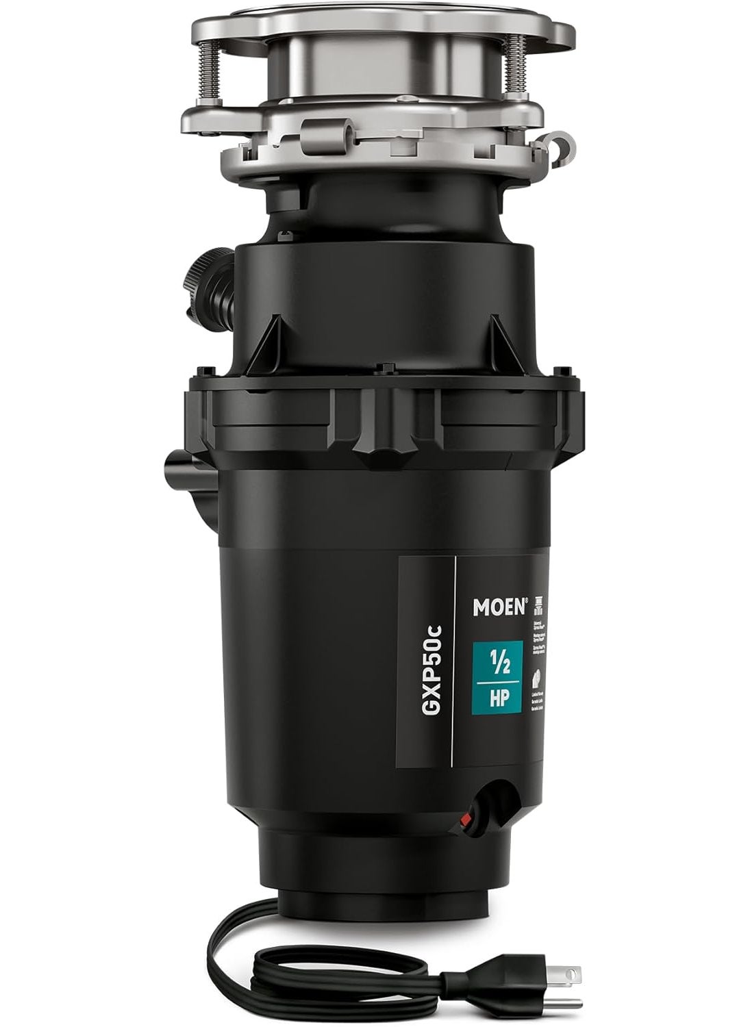 MOEN Moen Prep Series PRO 12 HP Continuous Feed Compact Garbage Disposal Power Cord Included GXP50C  - Image 1