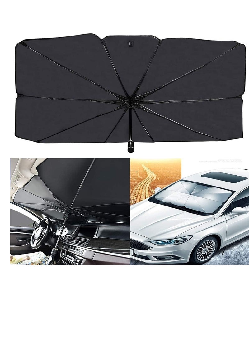 مظلة شمسية قابلة للطي لزجاج السيارة الأمامي تناسب معظم موديلات السيارات - شماسة للعربية - Image 4