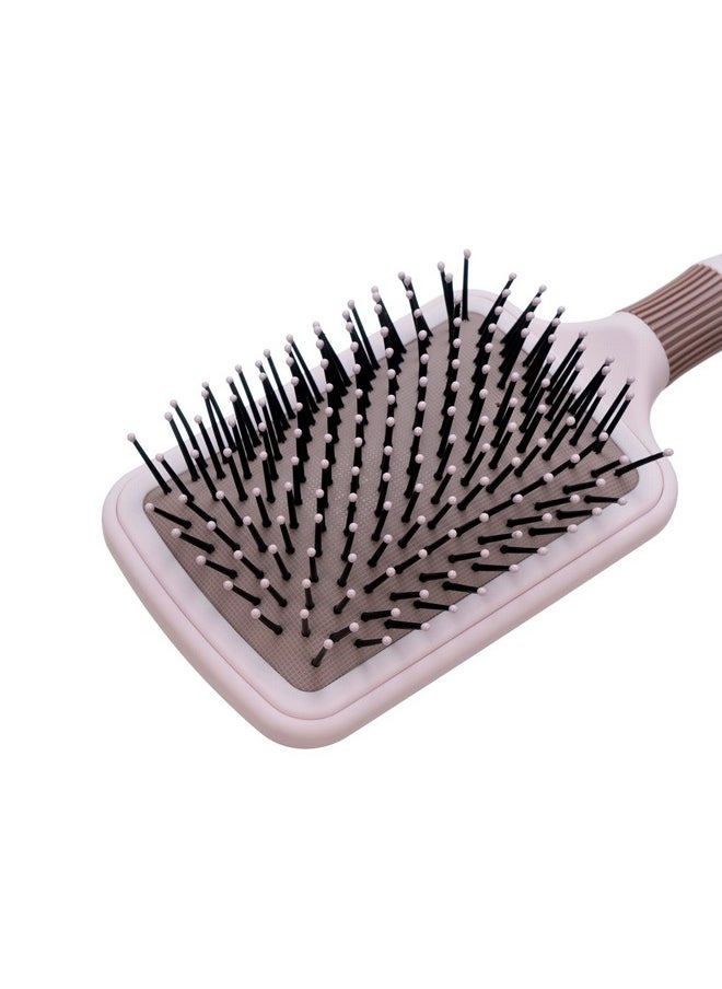 KISMETICS Ismetics Argan Oil Infused Large Paddle Hair Brush Argan Oil Infused Bristles For Gentle Detangling Scalp Massage Blowdry For Long Hair And All Hair Types…  - Image 3