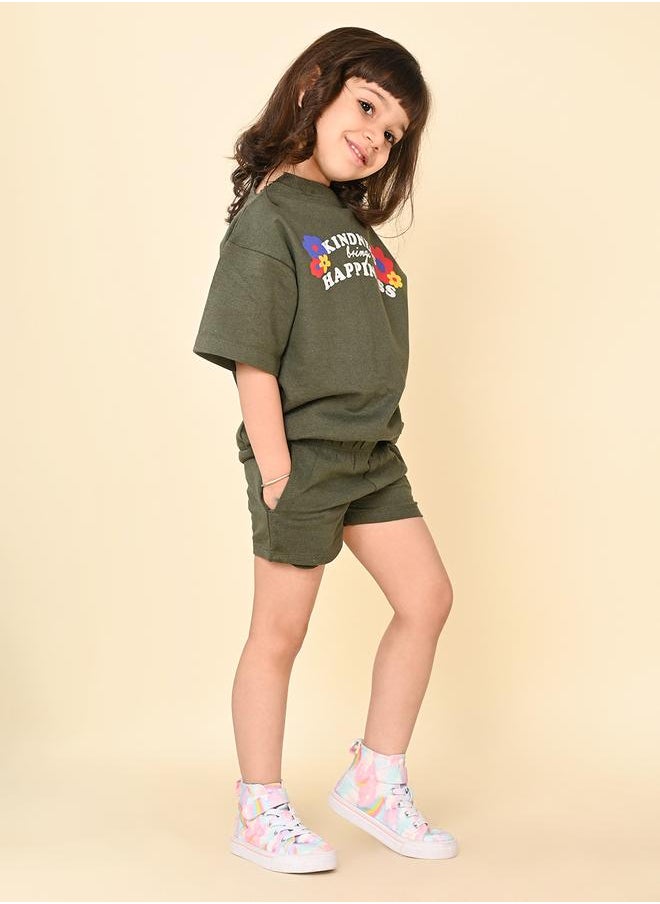 LILPICKS Green Girls Wear Clothing set  - Image 1