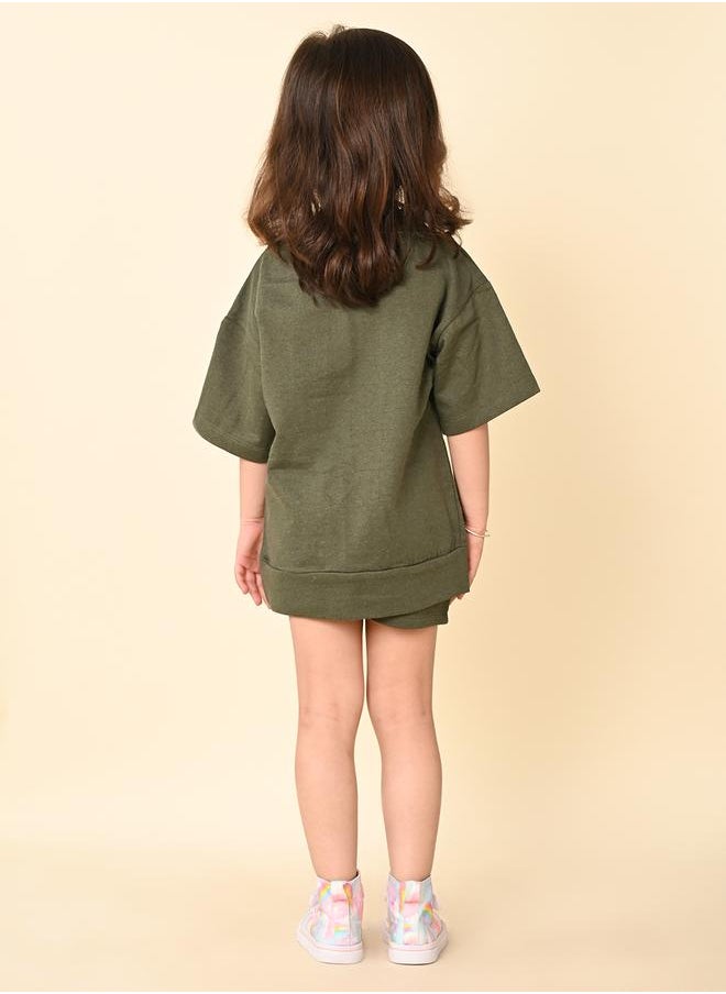 LILPICKS Green Girls Wear Clothing set  - Image 4
