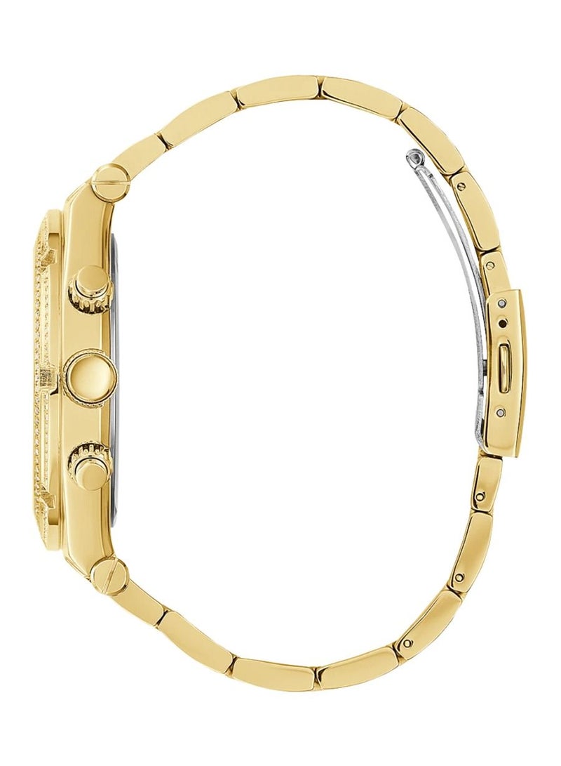 GUESS Men's Gold Tone Case Gold Tone Stainless Steel Watch - Image 2