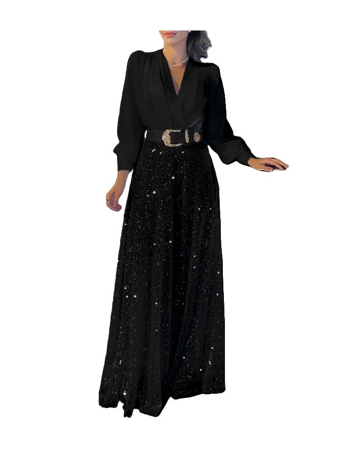 Shougu New Fashionable V-neck Long Sleeved Shirt Set  - Image 1