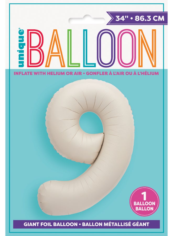Unique بالون فويل ماتي نود 34 بوصة - Image 2