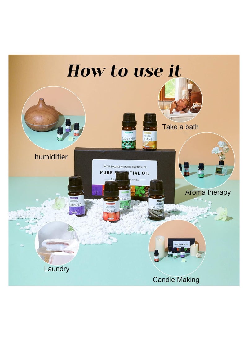 SKY-TOUCH 6pcs x 10 mL Essential Oils Set