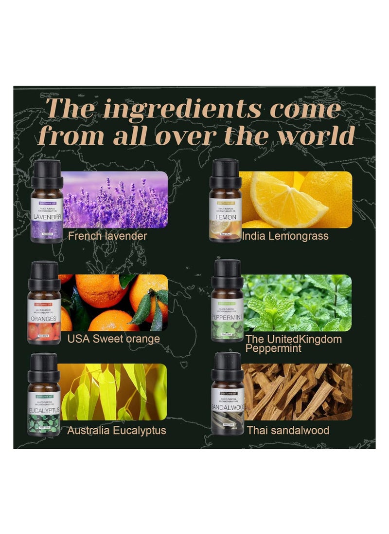 SKY-TOUCH 6pcs x 10 mL Essential Oils Set