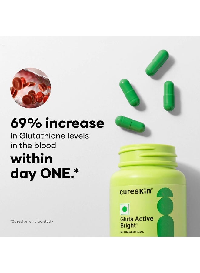 Cureskin Gluta Active Bright Glutathione Tablets - Image 4