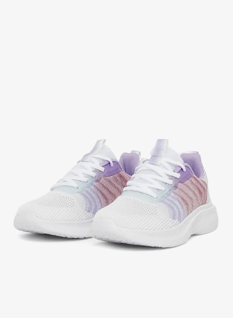 ستايلي اكتيف حذاء رياضي شبكي مطبوع بألوان متدرجة برباط