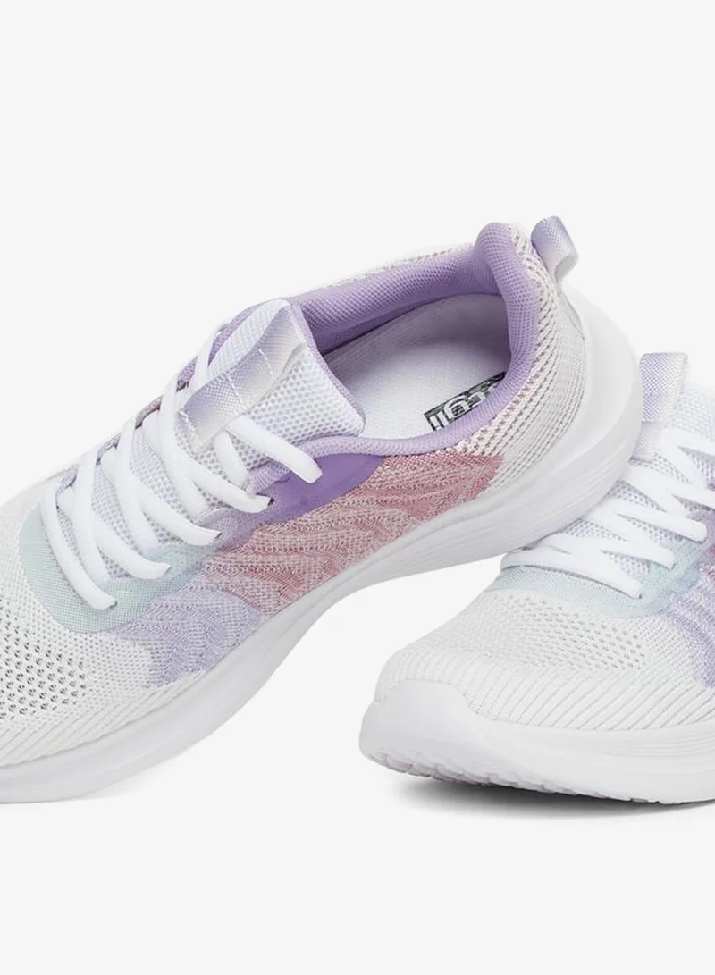 Styli  Mesh Ombre Print Lace-Up Sneakers for Women | Best Price UAE