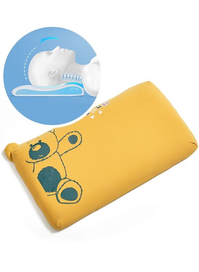 Memory Foam Pillow with Cooling Cover–Soft Breathable Flat Thin Toddler Pillow for Kids  - Image 1