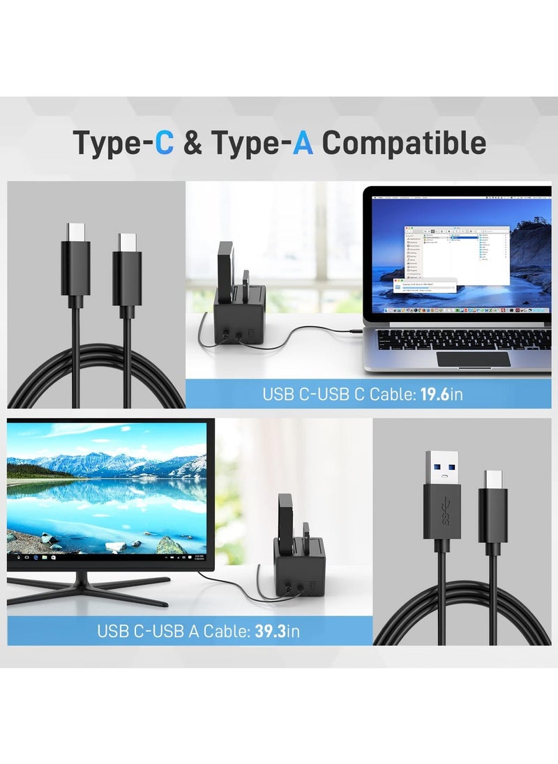 FIDECO - FIDECO USB 3.2 Gen 1 to Hard Drive Docking Station for 2.5 or 3.5 inch SATA I/II/III HDD SSD with Hard Drive Duplicator/Offline Clone Function, Support UASP - Image 1