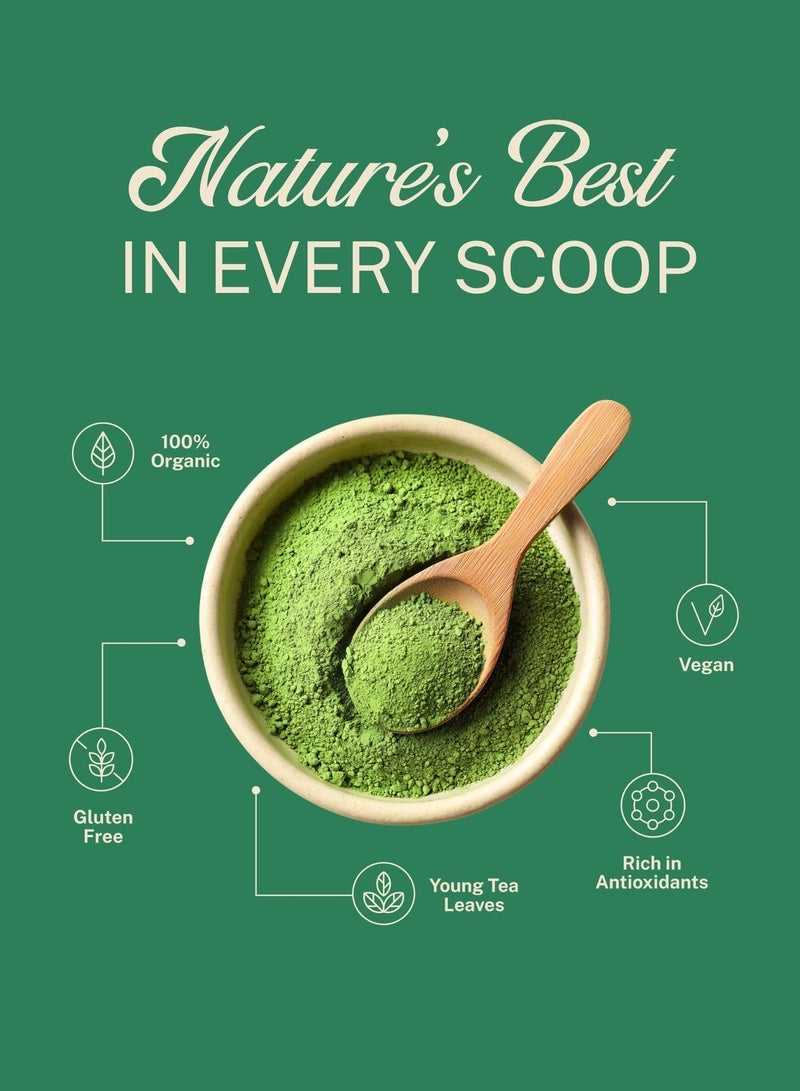 Elephant & Fig Tree Organic Ceremonial Grade Matcha Green Tea Powder 30g ,Japanese Premium Superfood for Lattes, Smoothies & Tea - Image 2