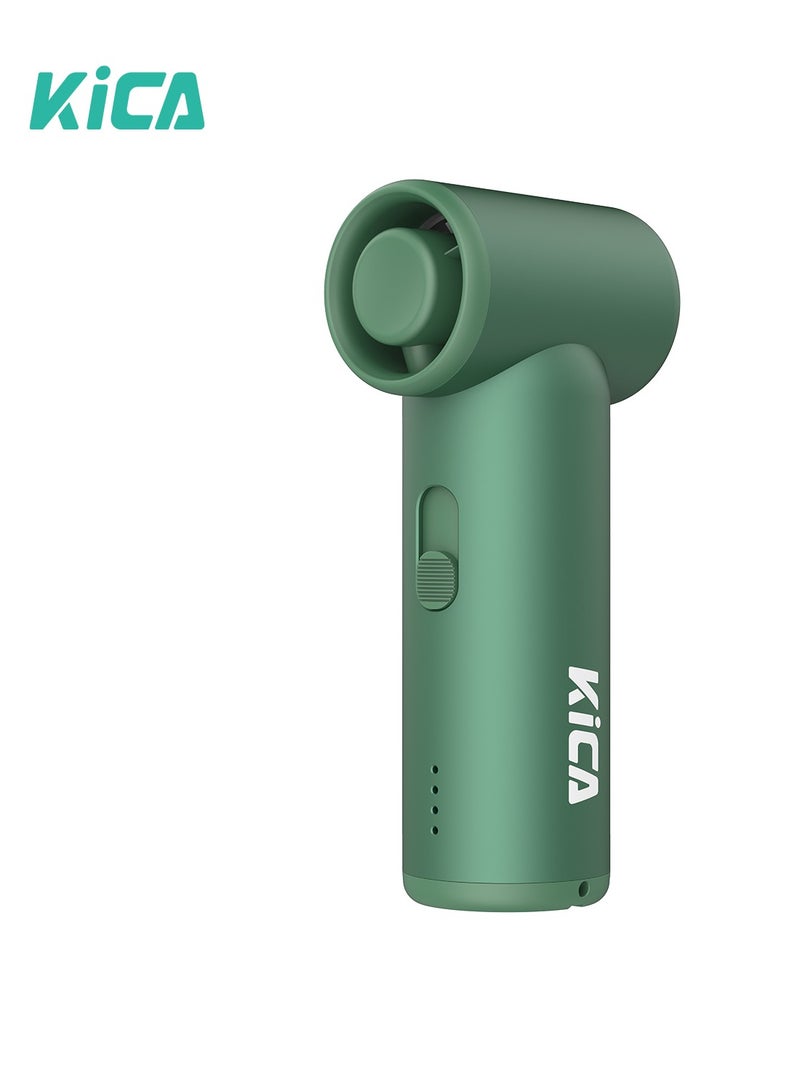 KiCA مروحة كيكاجيت ميني المحمولة، مروحة توربو قابلة لإعادة الشحن، تحكم في السرعة بلا خطوات، تدوم 13 ساعة، مروحة صغيرة خفيفة الوزن بحجم الجيب للسفر/التبريد في الهواء الطلق - Image 1