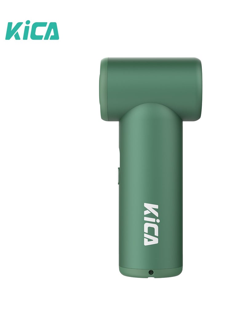 KiCA مروحة كيكاجيت ميني المحمولة، مروحة توربو قابلة لإعادة الشحن، تحكم في السرعة بلا خطوات، تدوم 13 ساعة، مروحة صغيرة خفيفة الوزن بحجم الجيب للسفر/التبريد في الهواء الطلق - Image 2