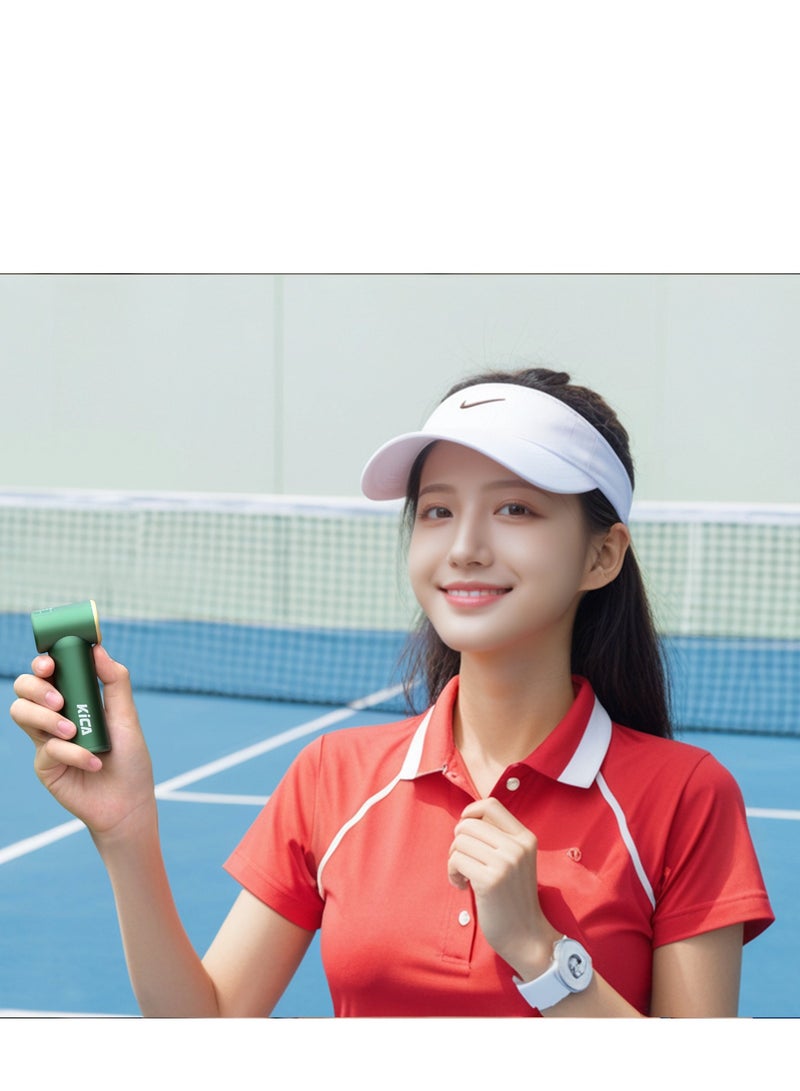 KiCA مروحة كيكاجيت ميني المحمولة، مروحة توربو قابلة لإعادة الشحن، تحكم في السرعة بلا خطوات، تدوم 13 ساعة، مروحة صغيرة خفيفة الوزن بحجم الجيب للسفر/التبريد في الهواء الطلق - Image 3