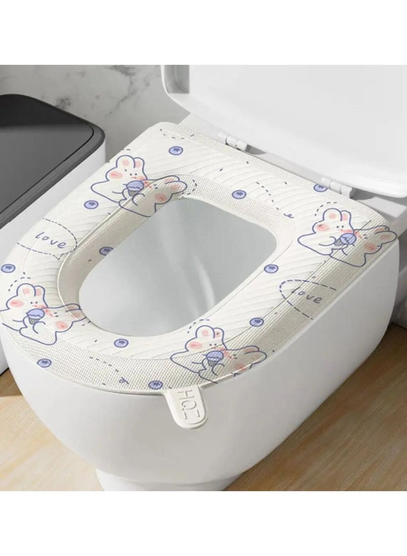 Washable Toilet Seat Cushion With Self-Adhesive Design made of foam - Image 3