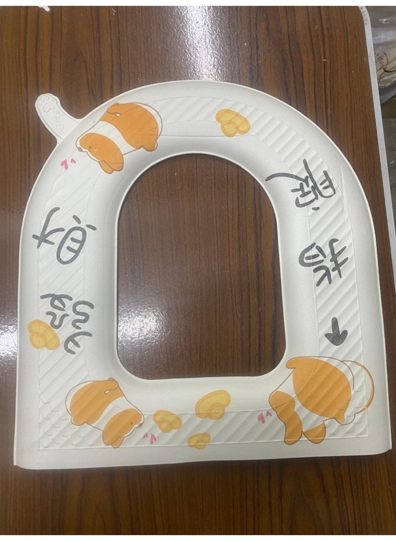 Washable Toilet Seat Cushion With Self-Adhesive Design made of foam - Image 5