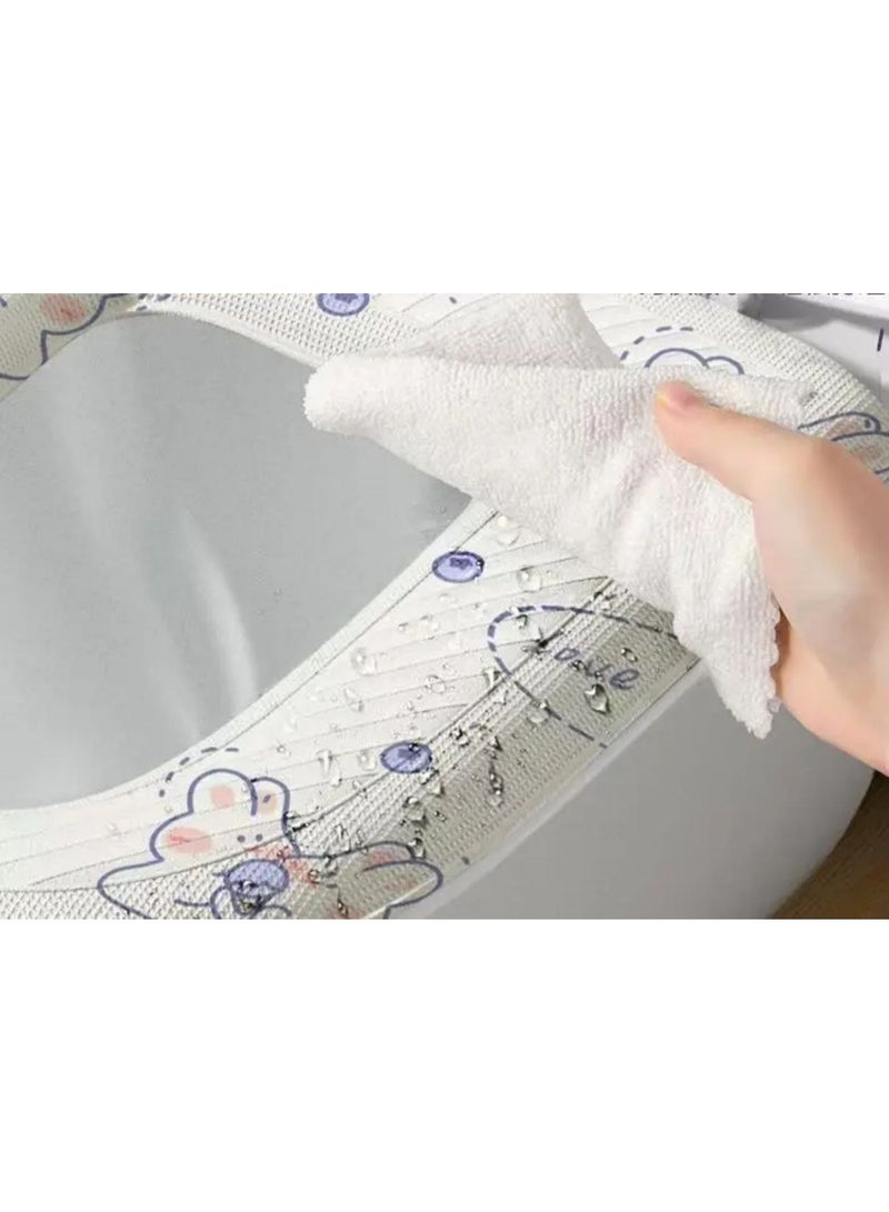 Washable Toilet Seat Cushion With Self-Adhesive Design made of foam - Image 2