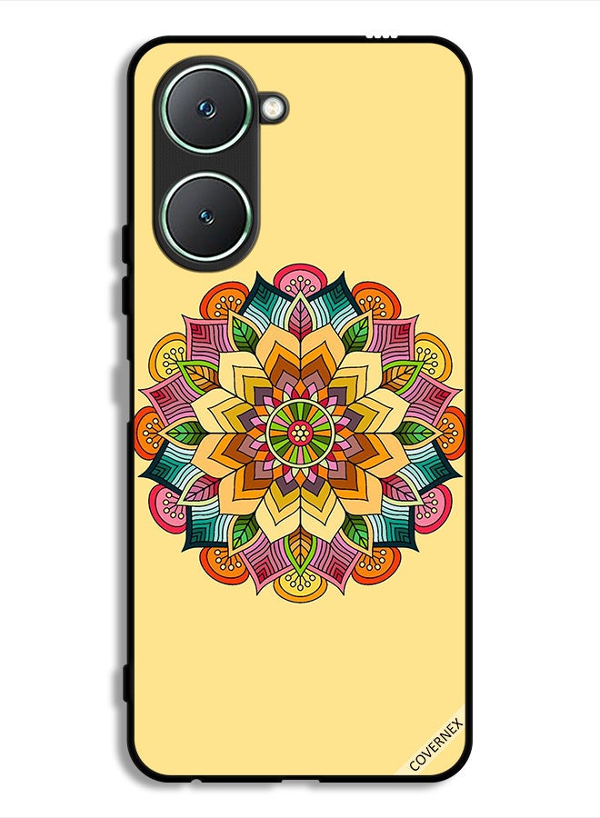 Covernex Vivo Y18i 4G Protective Case Cover Round Mandala Pattern - Image 1