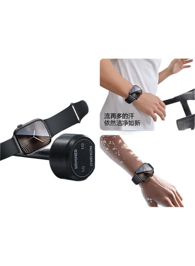 SmartDevil Watch Screen Protector For Apple Watch Series 9/8/7, Full Coverage Anti-Scratch Auto-Positioning Touch-Sensitive Invisible Film 45Mm 2-Pack - Image 2