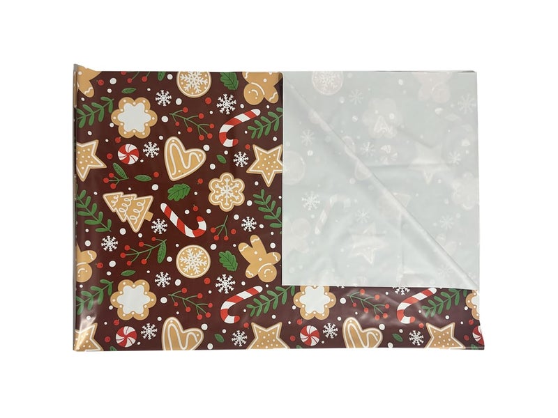 Ecosoft Baby Plastic Sheet | Baby Bed Protector | 0-18 Months | 90 x 135 cm (Christmas Brown) - Image 3